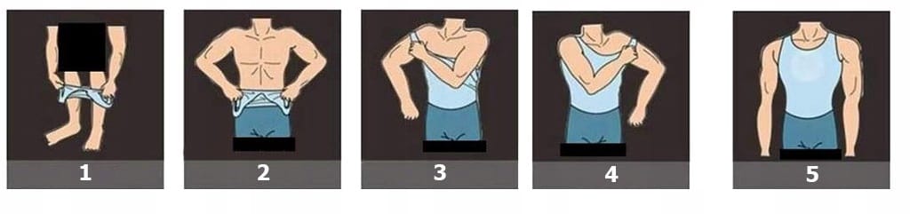 Koszulka Męska Wyszczuplająca Modelująca Podkoszulka Slim Bez Rękawów m