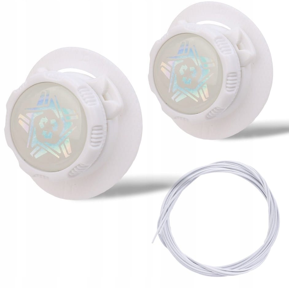 Sznurowadła Sznurówki Automatyczne Bez Wiązania Boa Spinka Metal Białe