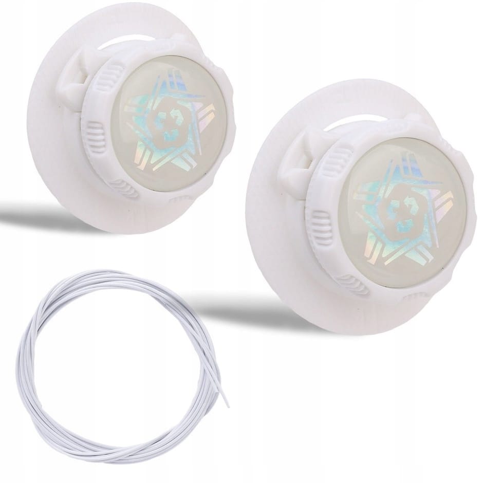 Sznurowadła Sznurówki Automatyczne Bez Wiązania Boa Spinka Metal Białe