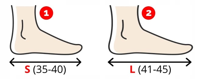 Wkładki Do Butów Z Żelową Podpiętką Przeciwpotne Pięta Z Żelem 35-40