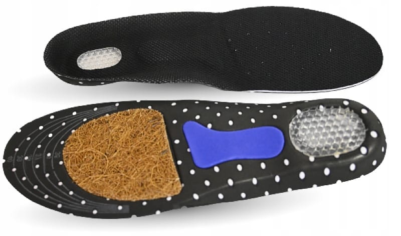 Wkładki Do Butów Z Żelową Podpiętką Przeciwpotne Pięta Z Żelem 35-40