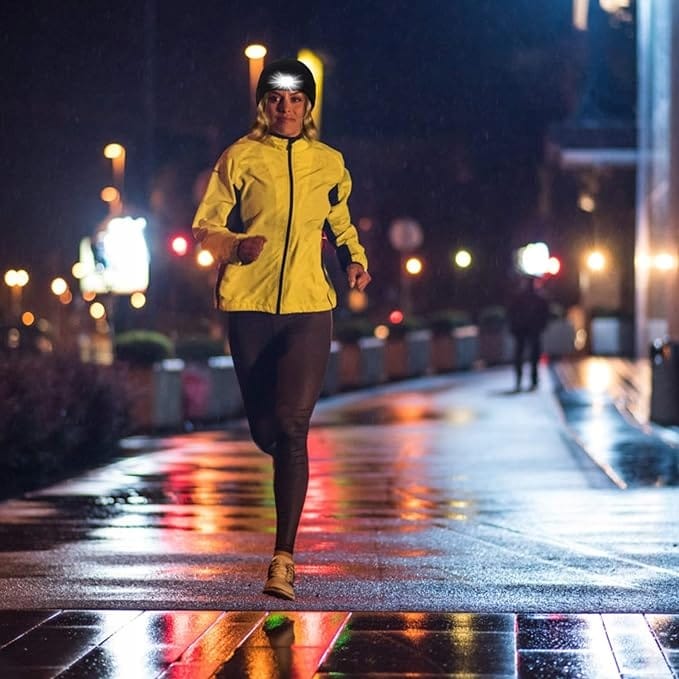 image-2855.jpeg Czapka Męska Zimowa Robocza Z Latarką Led Wywijana Uni Ciepła Sportowa Usb