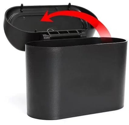 Kosz Na Śmieci Do Auta Mini Śmietnik Samochodowy Z Klapką Pojemnik Zaczep