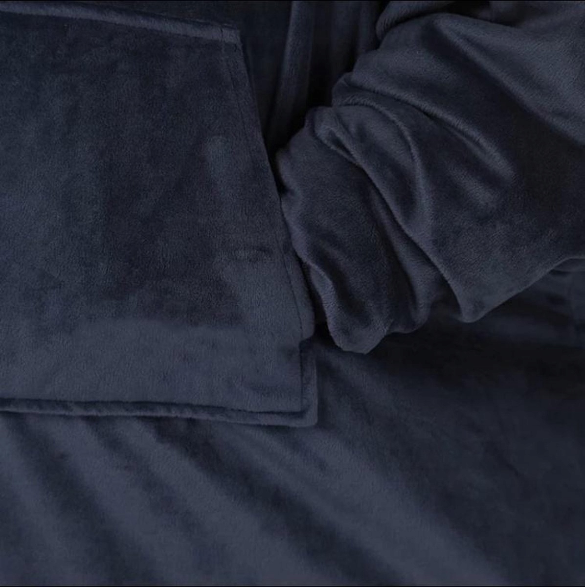 Ciepła Bluza Koc Oversize Futrzak 2w1 Gruba Xxl Kocobluza Kocyk Z Kapturem