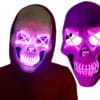 Maska Świecąca Ledowa Halloween Impreza Koncert Purge Led Kościotrup Czacha