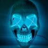 Maska Świecąca Ledowa Halloween Impreza Koncert Purge Led Kościotrup Czacha