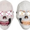 Maska Świecąca Ledowa Halloween Impreza Koncert Purge Led Kościotrup Czacha