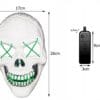 Maska Świecąca Ledowa Halloween Impreza Koncert Purge Led Kościotrup Czacha