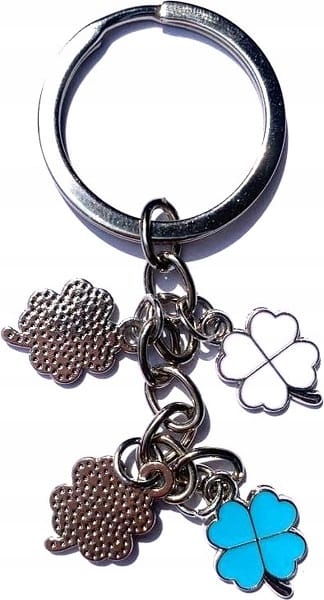 Brelok Do Kluczy 4x Koniczynki Koniczyna Na Szczęście Prezent Upominek