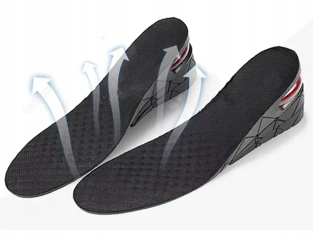 Podwyższające Wkładki Do Butów Wzrost Regulacja Od 3 Do 8 cm Rozmiar 35-42