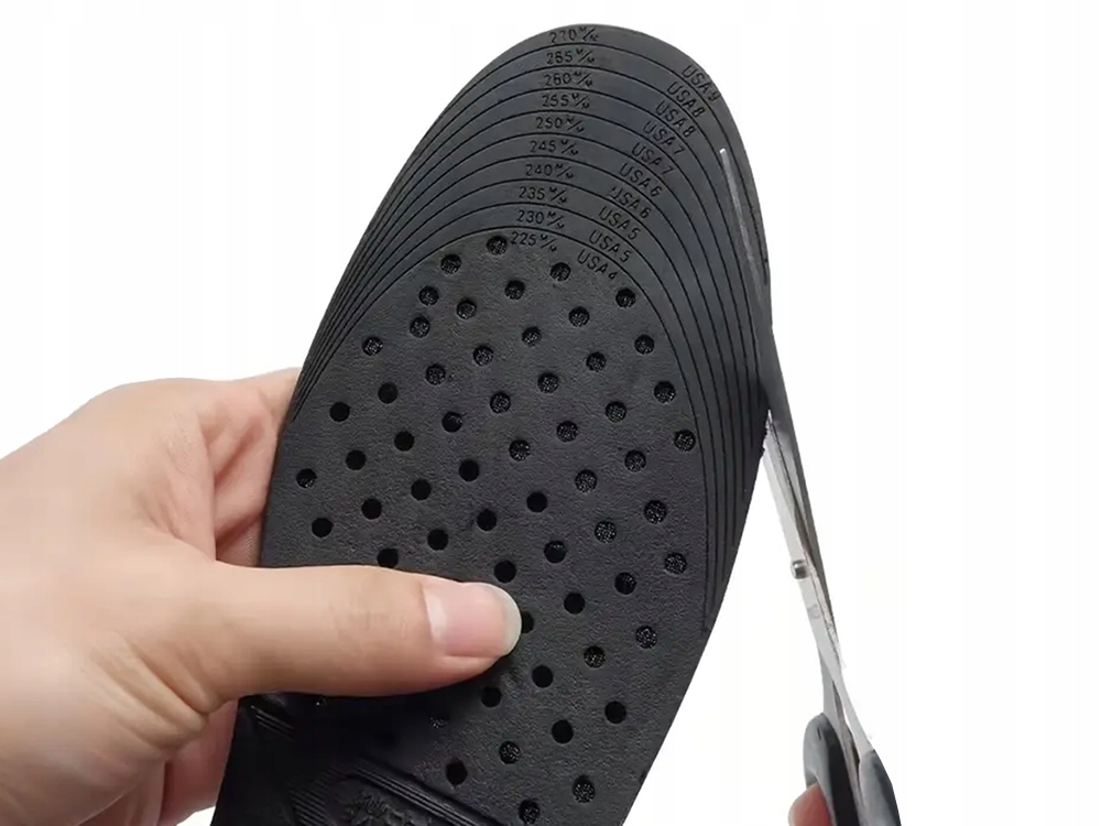 Podwyższające Wkładki Do Butów Wzrost Regulacja Od 3 Do 8 cm Rozmiar 35-42