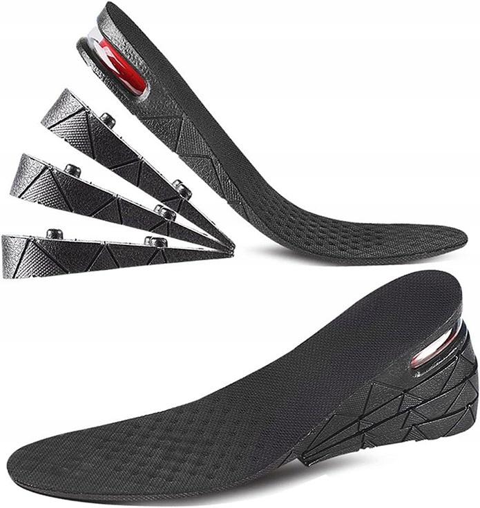 Podwyższające Wkładki Do Butów Wzrost Regulacja Od 3 Do 8 cm Rozmiar 35-42