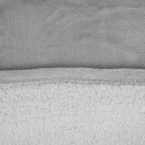 Duża Kocobluza Oversize Gruba Miękka Koc Bluza Z Kapturem Szlafrok Siwa