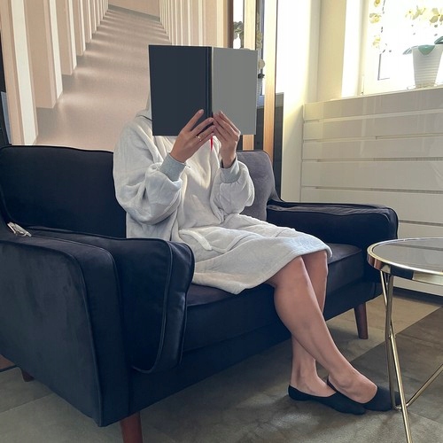 Duża Kocobluza Oversize Gruba Miękka Koc Bluza Z Kapturem Szlafrok Siwa