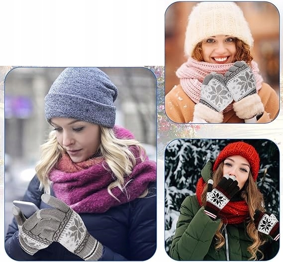 Rękawiczki Do Smartfona Biegania Dotykowe Zimowe Uniwersalne Ciepłe Prezent