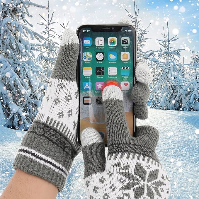 Rękawiczki Do Smartfona Biegania Dotykowe Zimowe Uniwersalne Ciepłe Prezent