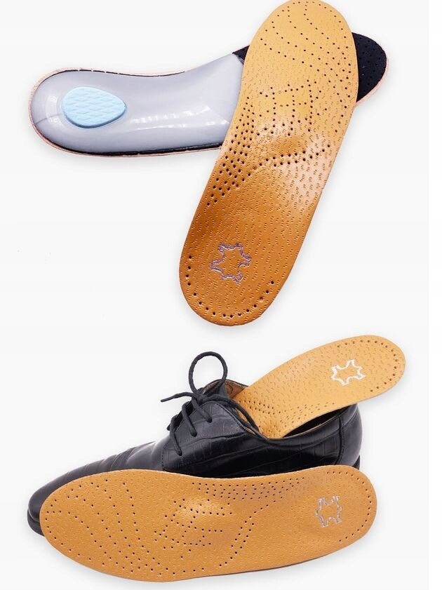 Wkładki Butów Na Płaskostopie Koślawość Supinujące Ortopedyczne Skórzane