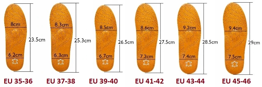 Wkładki Butów Na Płaskostopie Koślawość Supinujące Ortopedyczne Skórzane