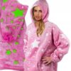 Ciepła Bluza Kocobluza Xxl Koc Oversize 2w1 Gruba Długa Futrzak Z Kapturem