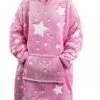 Ciepła Bluza Kocobluza Xxl Koc Oversize 2w1 Gruba Długa Futrzak Z Kapturem