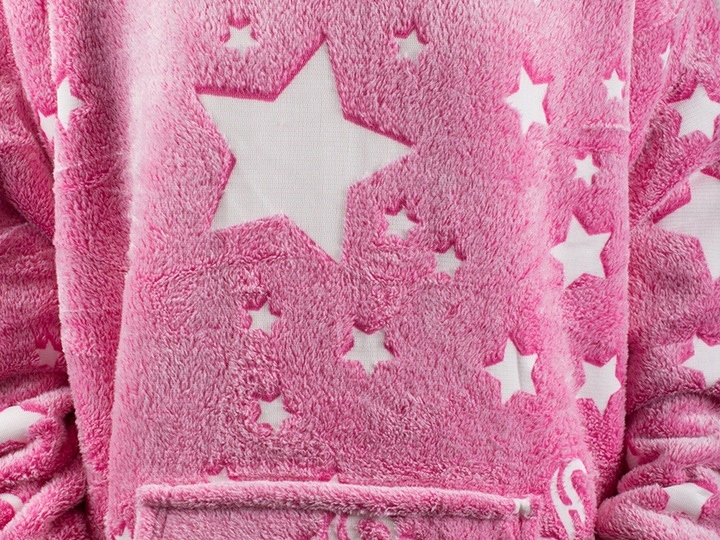 Ciepła Bluza Kocobluza Xxl Koc Oversize 2w1 Gruba Długa Futrzak Z Kapturem