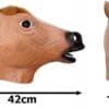 Maska Głowa Konia Lateksowa Koń Na Halloween Imprezę Przebranie Z Włosami