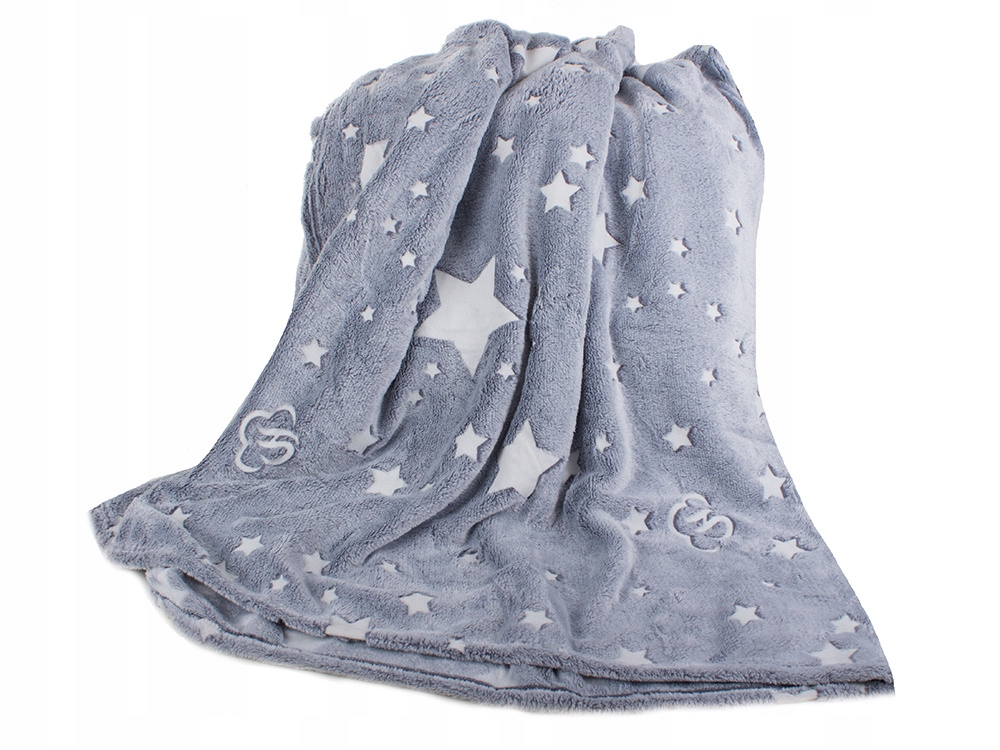 Bluza Oversize Ciepły Koc Koco Szlafrok Kieszenie Świecący Rękawy Szary