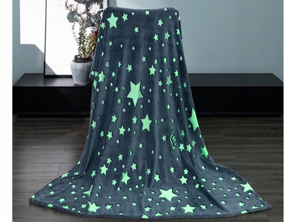 Bluza Oversize Ciepły Koc Koco Szlafrok Kieszenie Świecący Rękawy Szary