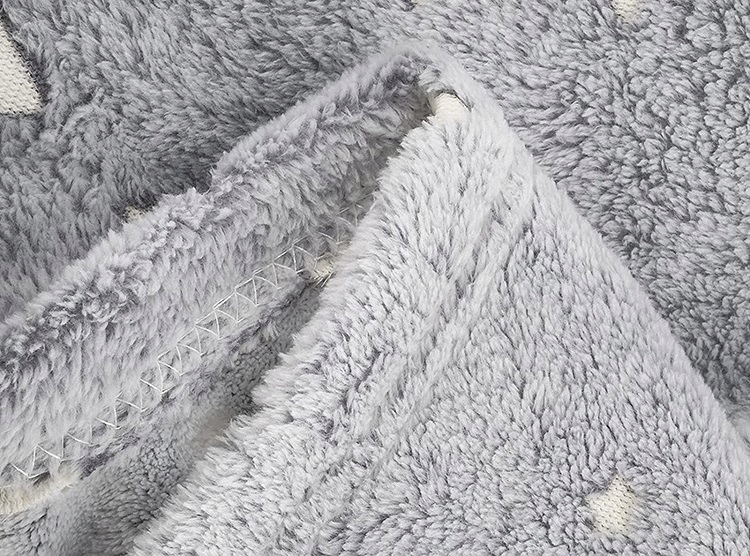 Bluza Oversize Ciepły Koc Koco Szlafrok Kieszenie Świecący Rękawy Szary