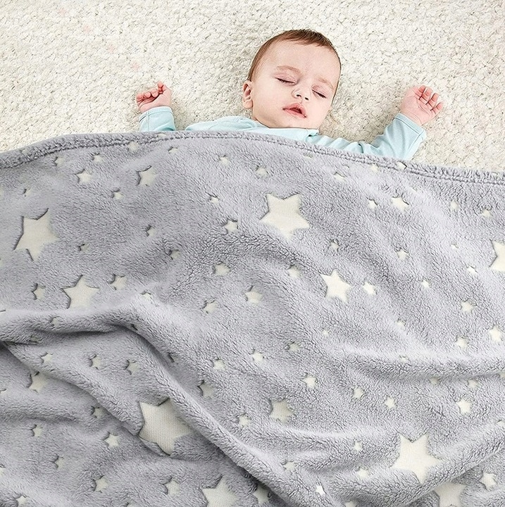 Bluza Oversize Ciepły Koc Koco Szlafrok Kieszenie Świecący Rękawy Szary