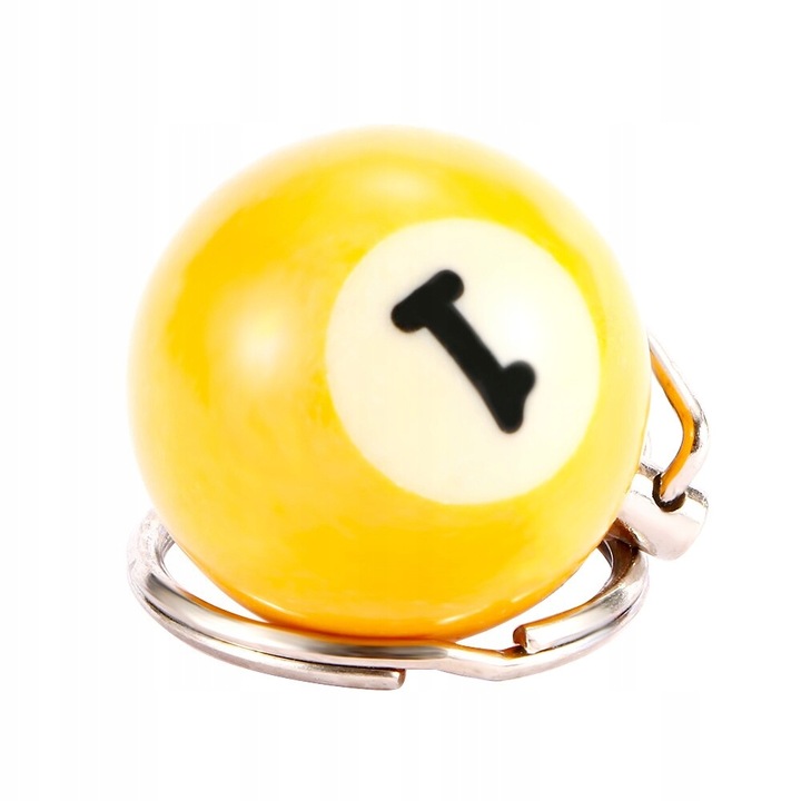 Brelok Kula Bilardowa Breloczek Zawieszka Do Kluczy Bilard Bila Nr1 2 3 4 5