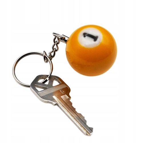 Brelok Kula Bilardowa Breloczek Zawieszka Do Kluczy Bilard Bila Nr1 2 3 4 5