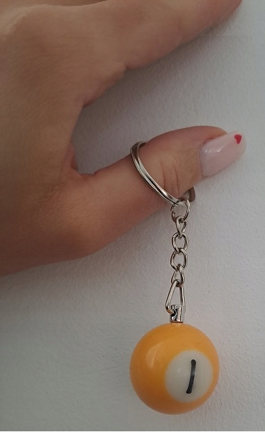 Brelok Kula Bilardowa Breloczek Zawieszka Do Kluczy Bilard Bila Nr1 2 3 4 5