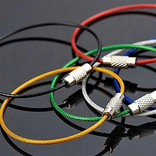 Linka Stalowa Skręcana Edc Do Kluczy Kółko Zawieszka Kolorowa Osłonka