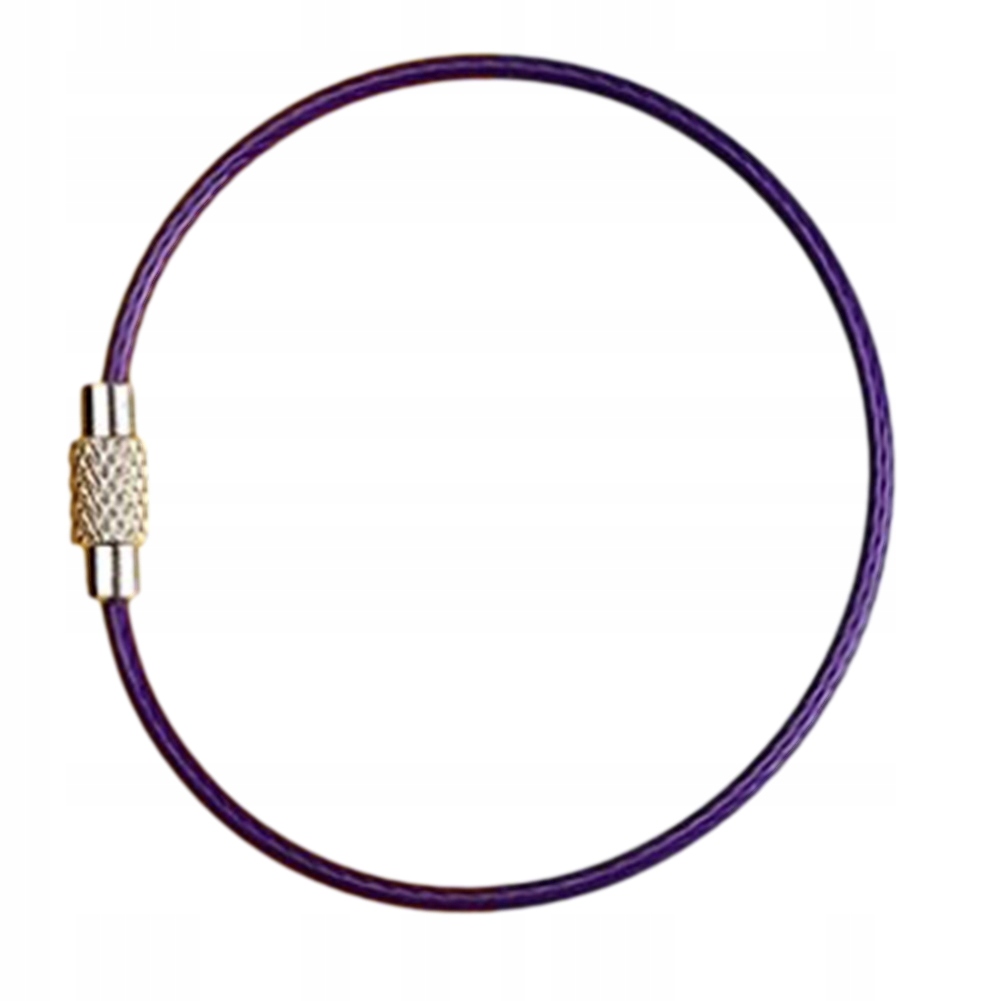 Linka Stalowa Skręcana Edc Do Kluczy Kółko Zawieszka Kolorowa Osłonka