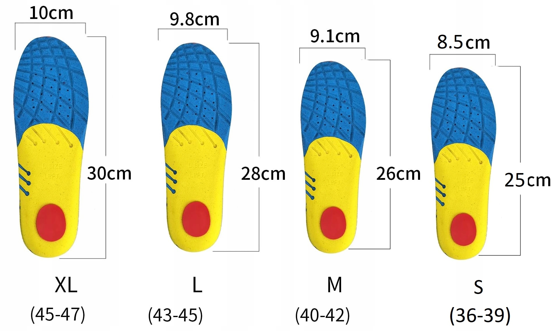 Wkładki Do Butów Na Płaskostopie Koślawość Supinujące Ortopedyczne 43 - 45