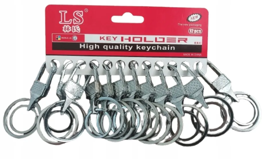 Brelok Karabińczyk Do Kluczy Z Podwójnym Kółkiem Breloczek Podwójny 2 Kółka