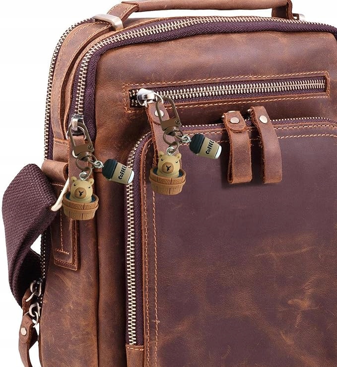 Brelok Do Kluczy Kapibara Z Kawą Breloczek Zawieszka Do Torby Plecaka Mix