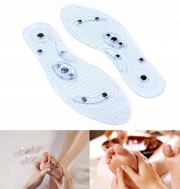 Wkładki Do Butów Masujące Odchudzające Magnetyczne Uniwersalne Rozm. 39-44