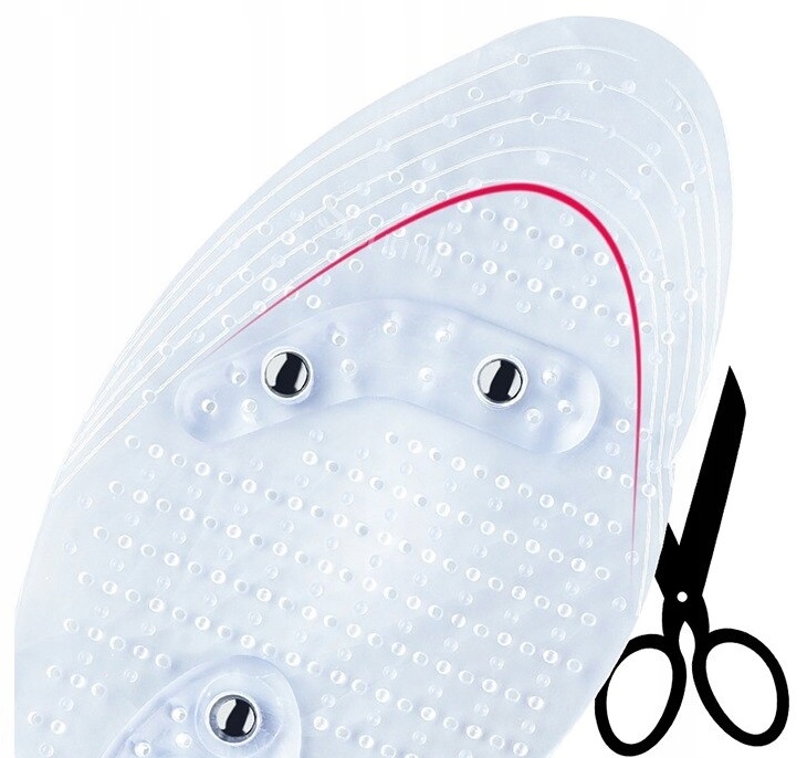 Wkładki Do Butów Masujące Odchudzające Magnetyczne Uniwersalne Rozm. 39-44