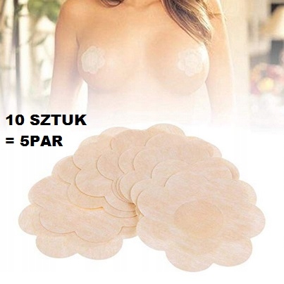 Płatki Na Sutki Naklejki Nakładki Na Brodawki Maskujące Sutek 10 Sztuk