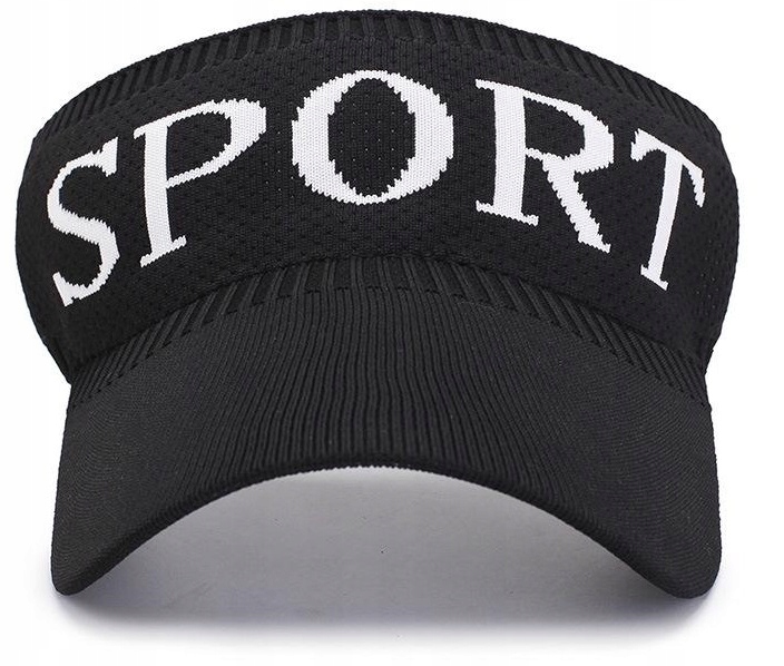 Daszek Przeciwsłoneczny Czapka Na Lato Głowę Z Daszkiem Sport Letni Czarny