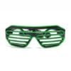 Świecące Okulary Led Żaluzje Imprezowe Disco Green Neonowe Zielone 3 Tryby