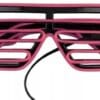 Świecące Okulary Led Żaluzje Imprezowe Disco Purple Neonowe Fiolet 3 Tryby