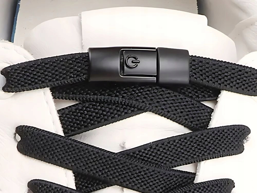 Sznurówki Bez Wiązania Do Butów Sznurowadła Płaskie 100 cm Czarne