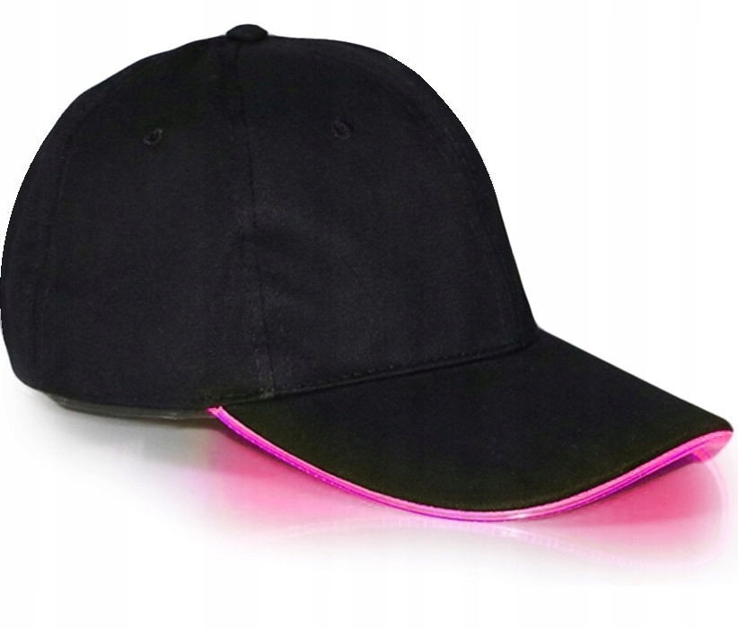 Czapka Z Daszkiem Led Bejsbolówka Sportowa Daszek Świeci Red