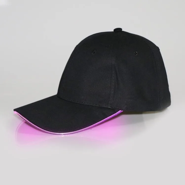 Czapka Z Daszkiem Led Bejsbolówka Sportowa Daszek Świeci Red