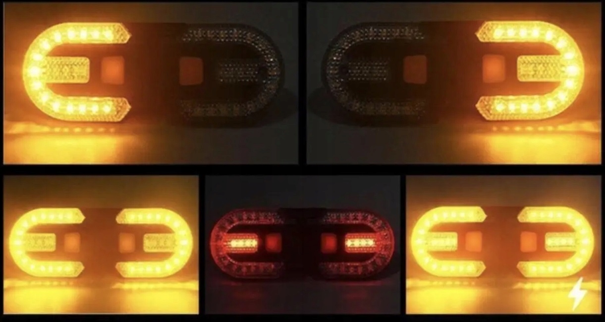 Kierunkowskazy Rowerowe Led Do Hulajnogi Do Roweru 2 Sztuki Ledowe + Pilot