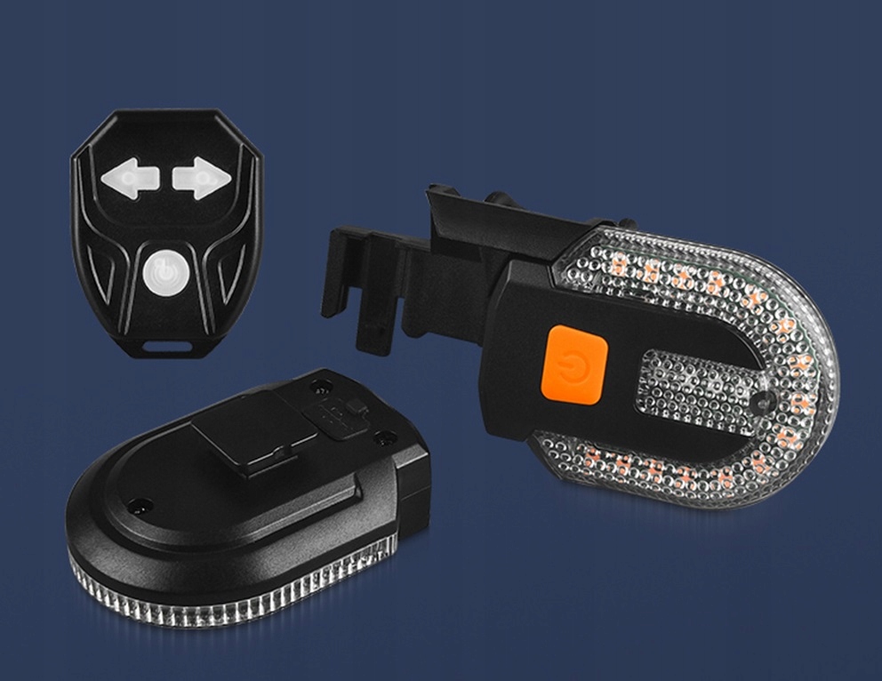 Kierunkowskazy Rowerowe Led Do Hulajnogi Do Roweru 2 Sztuki Ledowe + Pilot