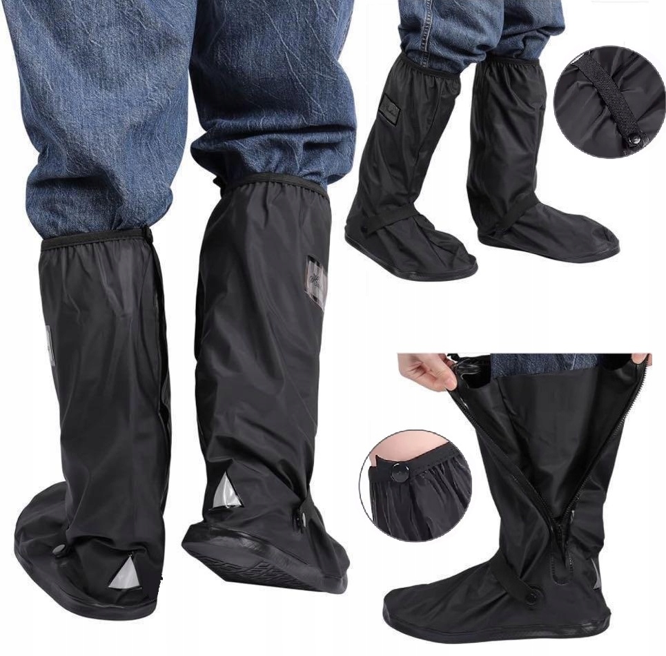 Nakładki Przeciwdeszczowe Na Buty Motocyklowe Ochraniacz Osłona Zamek 40-42